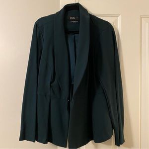 Torrid size 3 blue green peplum blazer